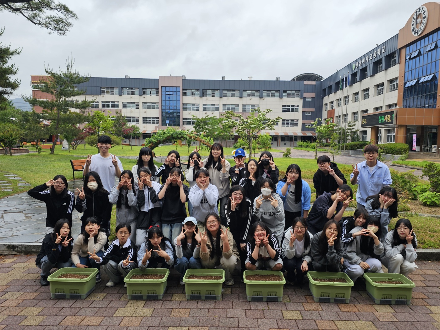 중학교 연합 자원봉사단 (경산여중) 5월활동
